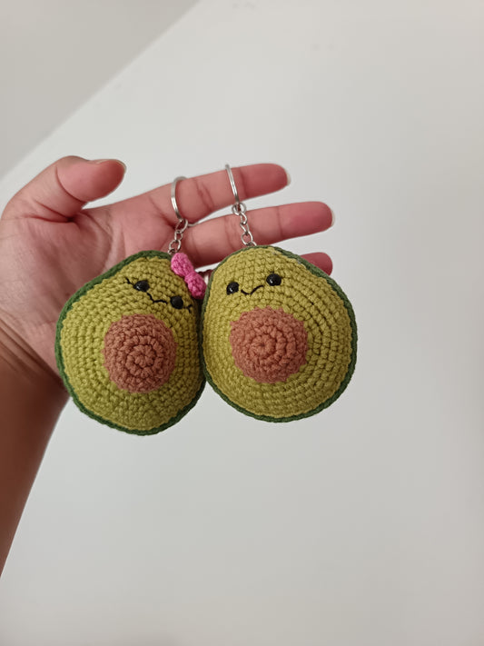 Baby avocado keychains